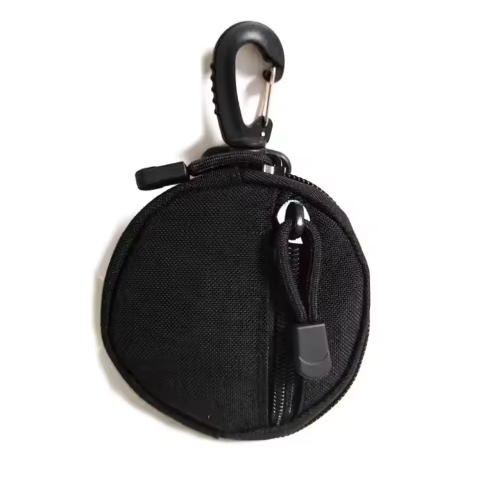 Monedero para hombre al aire libre, monedero colgante de doble capa para mujer, monedero de tela Oxford, monedero multifuncional con cremallera, billeteras para mujer - 1