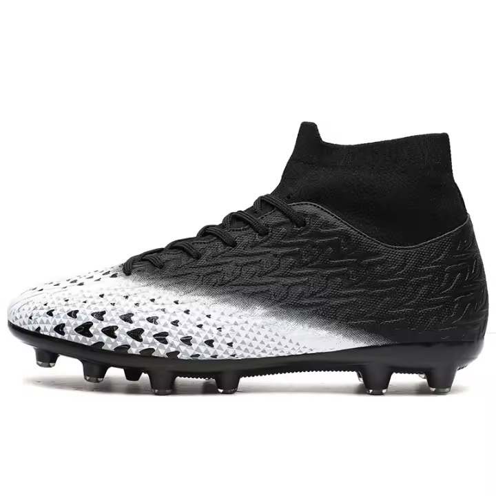 Zapatos de fútbol para hombre con puntas antideslizantes, zapatillas altas con cordones para interior, fútbol sala TF, tacos para césped - 1