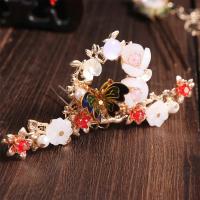 Tocados de novia de aleación, accesorios para el cabello de vestido de novia de colores claros de plástico, nuevo adorno colgante de estilo chino - details 1