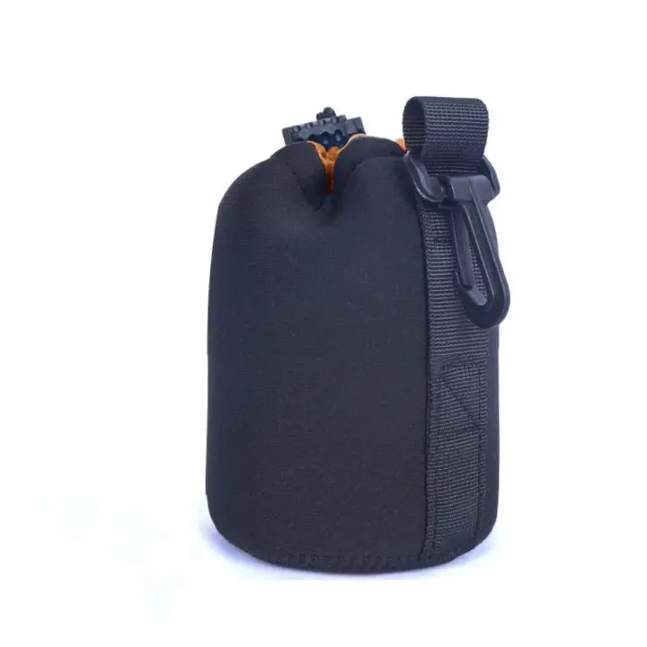 Adaptabilidad bolsa de lente de cámara de neopreno S/M/L/XL bolsa de lente de neopreno naranja cilindro de almacenamiento bolsa de lente impermeable Pentax - 1