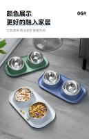 Cuenco de Acero Inoxidable para Gatos Cuenco Doble para Perros Cuenco para Comida y Agua para Gatos - details 8