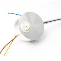 Luz de lectura LED de bronce de 3W, lámpara de pared con cuello de cisne negra, blanca y plateada para cabecera de cama, escritorio, interruptor de noche de 4000K - details 9