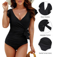 Nuevo traje de baño de una pieza traje de baño para mujer bikini de talla grande - details 6