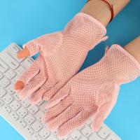 Conducción de malla elástica transpirable seda de hielo guantes de conducción de verano mitones guantes de protección solar con pantalla táctil - details 14