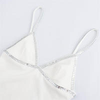 Elegante Vestido Largo de Verano sin Mangas OUWU Adornado con Espalda Descubierta Cuello en V - details 3