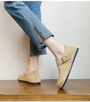 Zapatos todo incluido con plataforma de cuero, nueva versión coreana de versátiles zapatos individuales con aumento de altura interior de un pedal - details 8