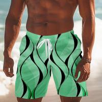 Ropa de baño hawaiana para hombres Pantalones deportivos de secado rápido con estampado en línea 3D - details 3