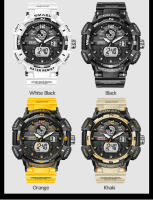 Reloj de pulsera deportivo para hombre Smael resistente al agua con función de alarma y fecha multifunción cuarzo dualtime - details 12
