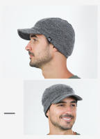 AONIJIE M33 Unisex Warm Wool Knitted Hat Short Brim Baseball Cap Soft Equestrian Cap Protect Ear Fall Winter For Running Hiking - details 17