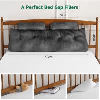 Cojín de Lectura Triangular Almohada de Apoyo Lumbar Suave Bolster para Posición de Sofá de Cama - details 43