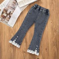 Jeans de Manga Flare Sueltos para Niñas Ropa de Niña Casual para Primavera y Otoño - details 3