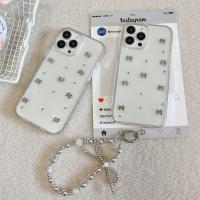 Funda de Plata Transparente 3D con Lazo Protección Completa para iPhone 15, 14, 13, 12, 11 Pro Max con Cadena - details 4
