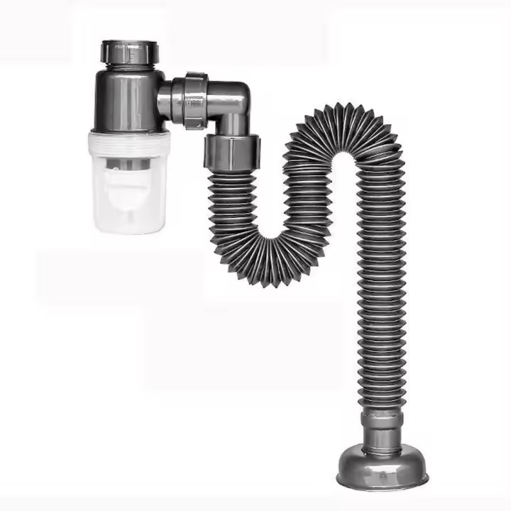 Accesorios de tubería de lanzamiento de desodorante para fregadero, manguera de fregadero de cocina, colador de fregadero, tubería de drenaje, fontanería, lavabo, accesorios de cocina - 1