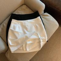 Falda corta de verano para mujer estilo irregular con lazo pantalones de mezclilla de moda - details 7