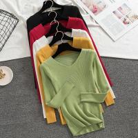 suéter de punto de manga larga para mujer, Jersey informal OL, otoño e invierno, 2025 - details 47