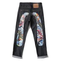 Diseñador Jeans Hombres Bordado Impreso Cintura Alta Casual Jeans Mujeres High Street Hip Hop Pantalones de chándal - details 0