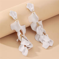 Pétalos de rosa largo borla pendientes moda elegante influencer temperamento alto sentido ambiental Pendientes mujer - details 5
