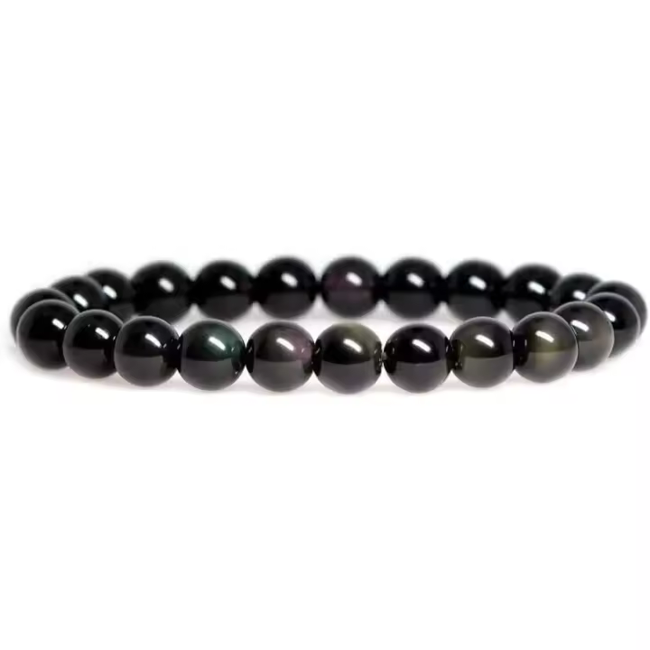 Turmaa Pulsera elástica de piedras preciosas naturales hecha a mano con cuentas de cristal, regalo de joyería para mujer - 1