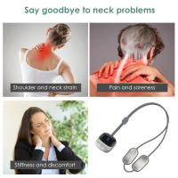 Masajeador de Cuello con Microcorriente Baja Frecuencia Estimulador Muscular Eléctrico Alivio del Dolor Cervical Protección para la Columna Vertebral - details 5