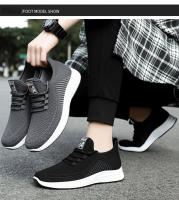 Zapatillas de moda para hombre Zapatillas elásticas ultraligeras y transpirables Suela blanda Zapatos casuales - details 6
