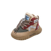 Zapatos deportivos para niños nuevos zapatos de invierno para invierno zapatos casuales de cuero de caña alta para niños zapatos de algodón grandes de terciopelo zapatos para niñas - details 14