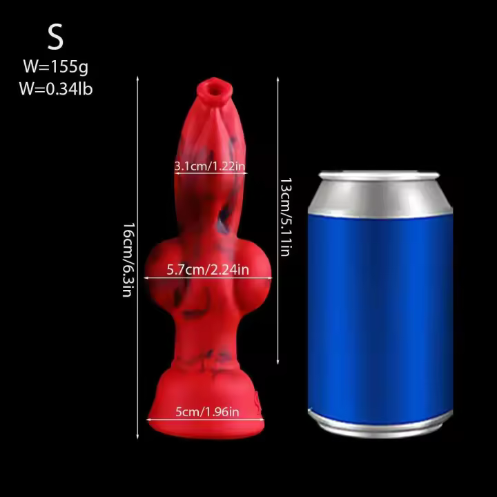 Leten perro nudo realista fantasía monstruo Animal consolador grande Lobo Anal Plug 18 juguete sexual parejas juego sexy tоy xxl - 1