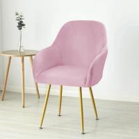 Cubierta de Silla de Comedor de Terciopelo Suave Cubierta Elástica de Spandex para Silla de Oficina, Hotel, Boda, Sala de Estar - details 30