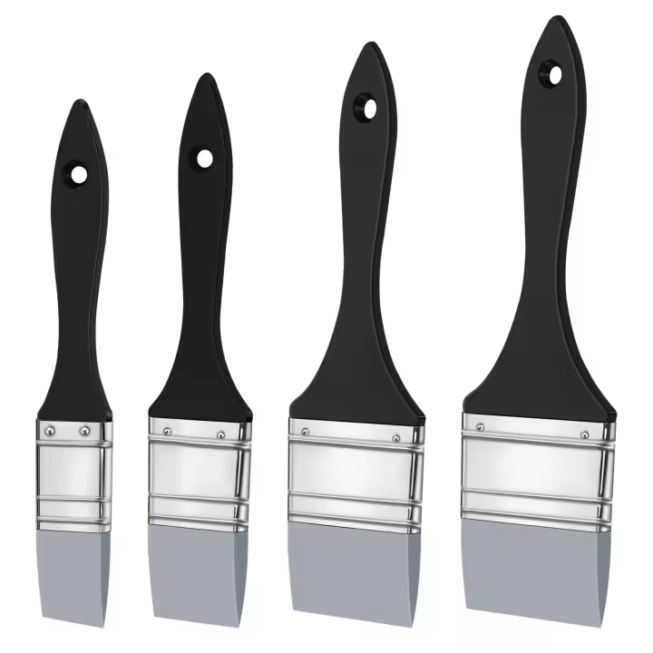 Juego de pinceles de silicona para pintura de resina, 4 piezas, moldeador de Color, catalizador, 1 1,5 2 2,5 pulgadas de ancho - 1