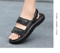 Sandalias para hombre, nuevo estilo de verano, fáciles de usar con sensación de pisar caca, zapatos de playa simples e informales, antideslizantes de doble uso - details 16