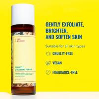 Good Molecules Polvo exfoliante de piña - Exfoliante facial suave y exfoliante con enzimas, limpiador antienvejecimiento y sin alcohol - Cuidado de la piel para el rostro - details 1
