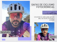 SCVCN gafas fotocromáticas de ciclismo para hombre y mujer, lentes deportivas sin marco para bicicleta de montaña - details 2