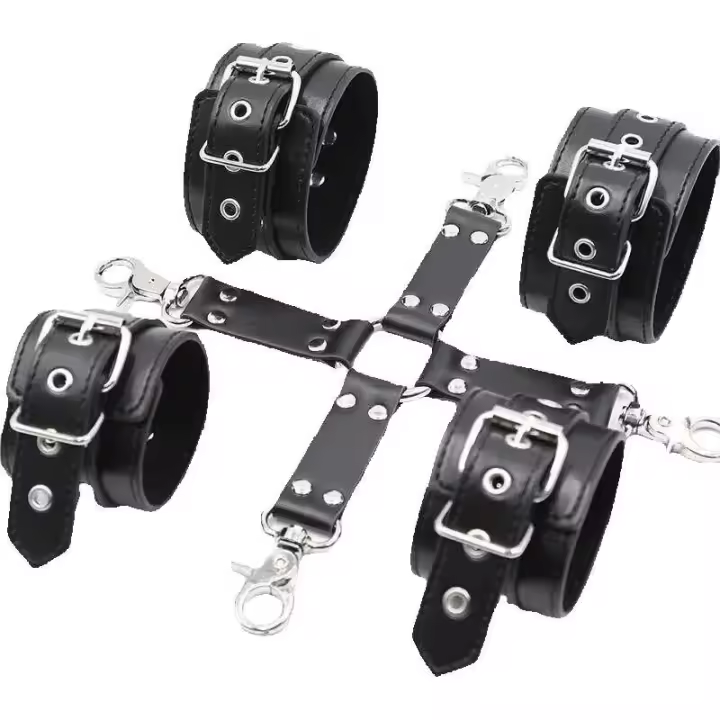 Manillas de Cuero BDSM Accesorios Exóticos para Juegos de Pareja Salto de Estimulación Sensual para Adultos - 1