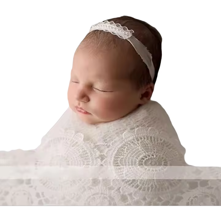 2025, Conjunto de tela Ence para recién nacido, accesorios de fotografía, manta de almohada con relleno de cesta para bebé - 1