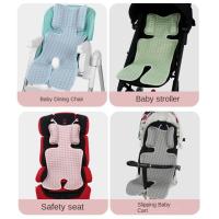 Alfombrilla de asiento de refrigeración para cochecito de bebé, cómoda y lavable, almohadilla suave transpirable para cochecito de bebé, forro de asiento de Color sólido, alfombrilla para cochecito de bebé, verano - details 3