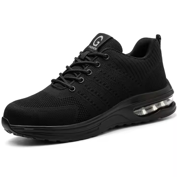 Zapatos de seguridad indestructibles para hombres, zapatos de acero con punta antipinchazos, zapatos de trabajo para hombres, ligeros, antideslizantes, con aire acolchado, zapatillas deportivas - 1