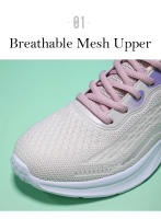 Zapatos ultraligeros para correr para mujer, zapatos deportivos con cojín para correr, zapatillas de ocio, zapatos para caminar al aire libre a la moda, calzado femenino - details 5