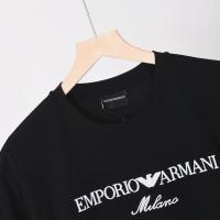 Camiseta Deportiva de Algodón Puro para Hombres Cuello Redondo, Estampado de Logo Delantero, Estilo Básico Casual para el Verano - details 1