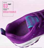Zapatillas de moda para mujer Zapatillas de malla transpirable con amortiguación de aire Zapatos casuales con aumento de altura para mujer - details 5
