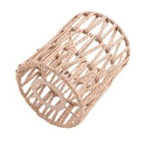 Paquete de 2 pantallas de lámpara de ratán, repuesto de pantallas de lámpara tejidas a mano de 5,9 x 5 pulgadas para lámparas de pie, luz colgante - details 3