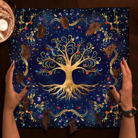 Mantel Tarot de Árbol de la Vida Paño Altar Pagano con Plancha de Tarot - details 0