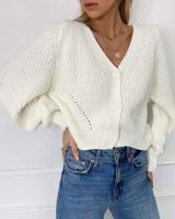 Moda Otoño 2024 Suéter de Punto Holgado con Cuello Redondo y Manga Larga para Mujer, Ideal para Superponer - details 4