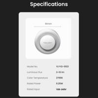 (Mini) Yeelight Sensor de luz enchufable luz nocturna Sensor de luz iluminación Color cálido 0,25 W baja potencia ahorro de energía 100-240 V enchufe de la UE - details 6