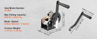 SucceBuy Cabrestante manual, capacidad de tracción de 800 libras, cabrestante para remolque de barco de alta resistencia con cable de acero de 33 pies, trinquete bidireccional, manivela manual - details 5
