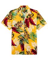 Verano hawaiano impreso en 3D con plantas coloridas y ropa de mujer, camisa de manga corta de playa, informal de moda para hombre - details 8