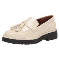 Zapatos casuales de cuero beige de alta calidad de las mujeres del OEM ODM de las mujeres - details 3