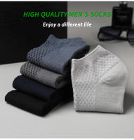 Calcetines cortos de fibra de bambú para hombre, medias tobilleras transpirables de alta calidad para verano e invierno, 5 pares - details 5