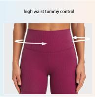 SHINBENE Pantalones Cortos de Fitness de Cintura Alta Suaves para la Piel, Levantamiento de Cadera, Yoga para Mujeres - details 0