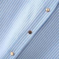 Camisa a rayas de manga larga informal y versátil 2025 con solapa y temperamento holgado, ropa de mujer nueva de verano - details 6