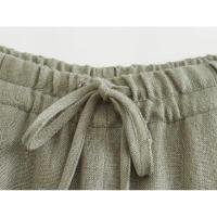OUWU- Primavera Verano 2025 Ropa de Calle Traje de Mujer Moda Cuello Vuelto Cinturón Chaleco Sin Mangas + Pantalones Largos de Pierna Ancha de Cintura Alta - details 21