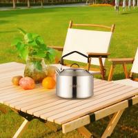 Hervidor de agua para camping, cafetería, cubiertos, juego de picnic, tetera, utensilios de cocina de viaje,1l/1,5l - details 15